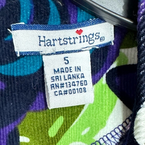 Hartstrings floral corduroy dress size 5 - Picture 4 of 8
